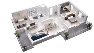 Wizualizacja lokalu M5